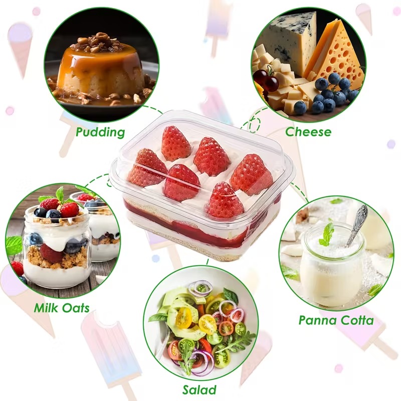 10/20 個使い捨て正方形バッグカバー透明ケーキボックステ - Candle Shop のレビューと価格